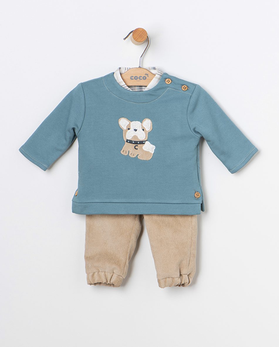 Conjunto bebé niño Familia perrito Coco Acqua «Martín»