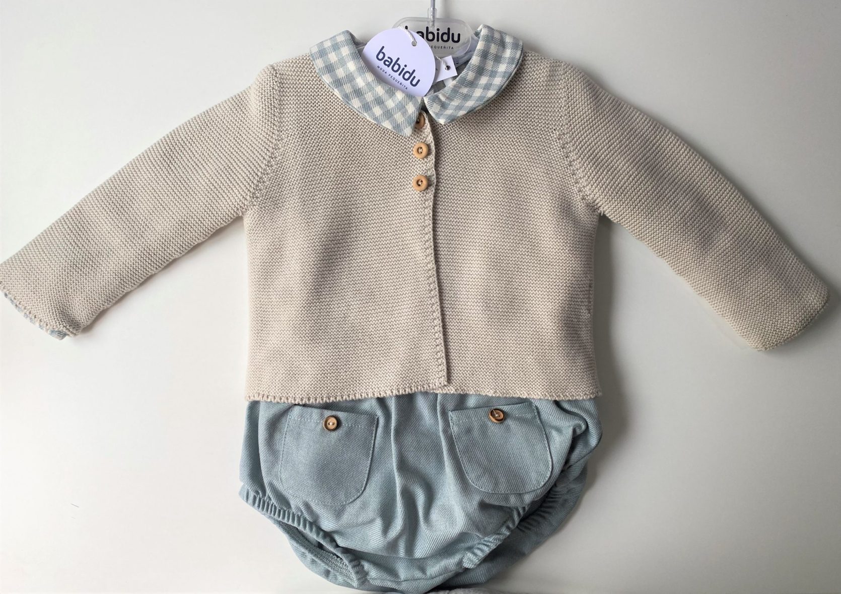 Conjunto bebé niño tres piezas de babidu
