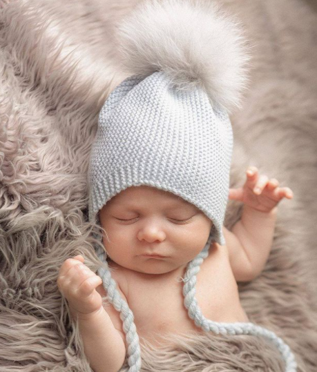 Gorro pelo Trenzado Gris Pangasa