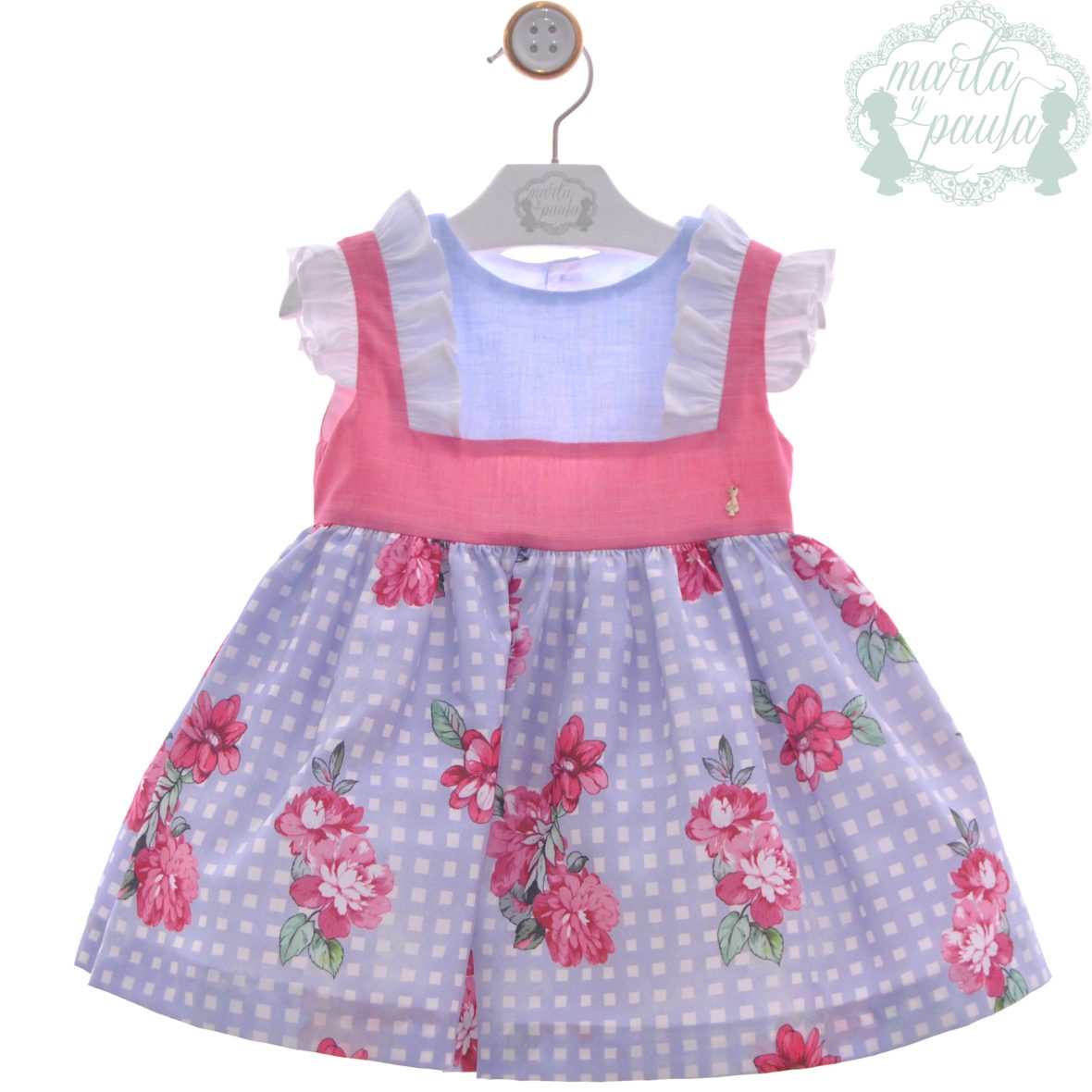 Marta y Paula – Vestido Infantil niña  «Familia RECORTABLES»