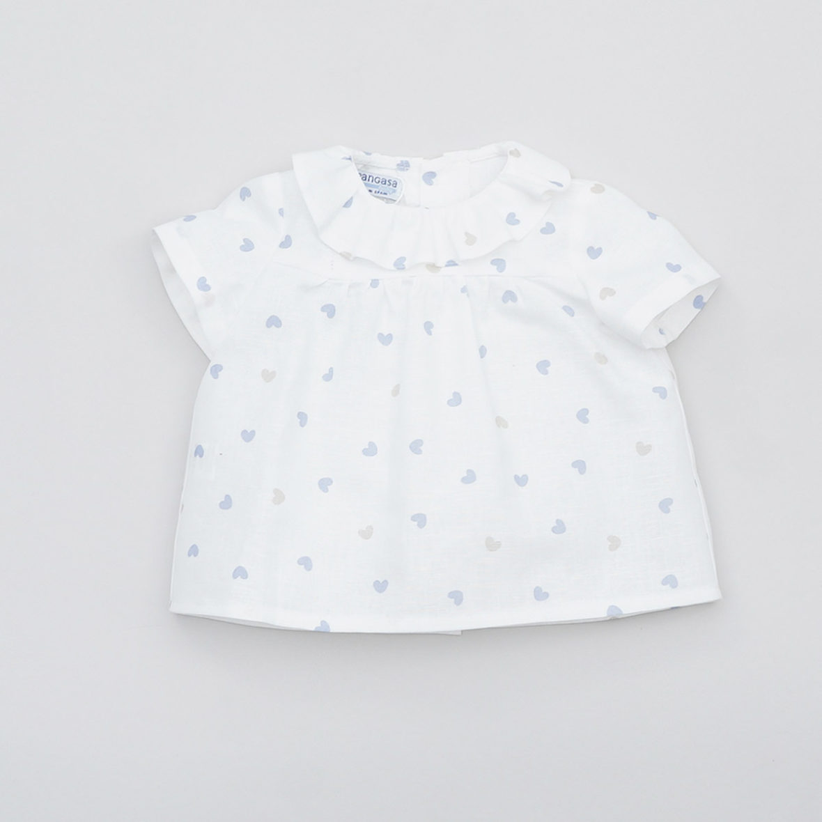 Blusa bebé corazones océano de Pangasa