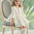 Vestido de niña para ceremonia en blanco "ARYA" de Miranda Verano