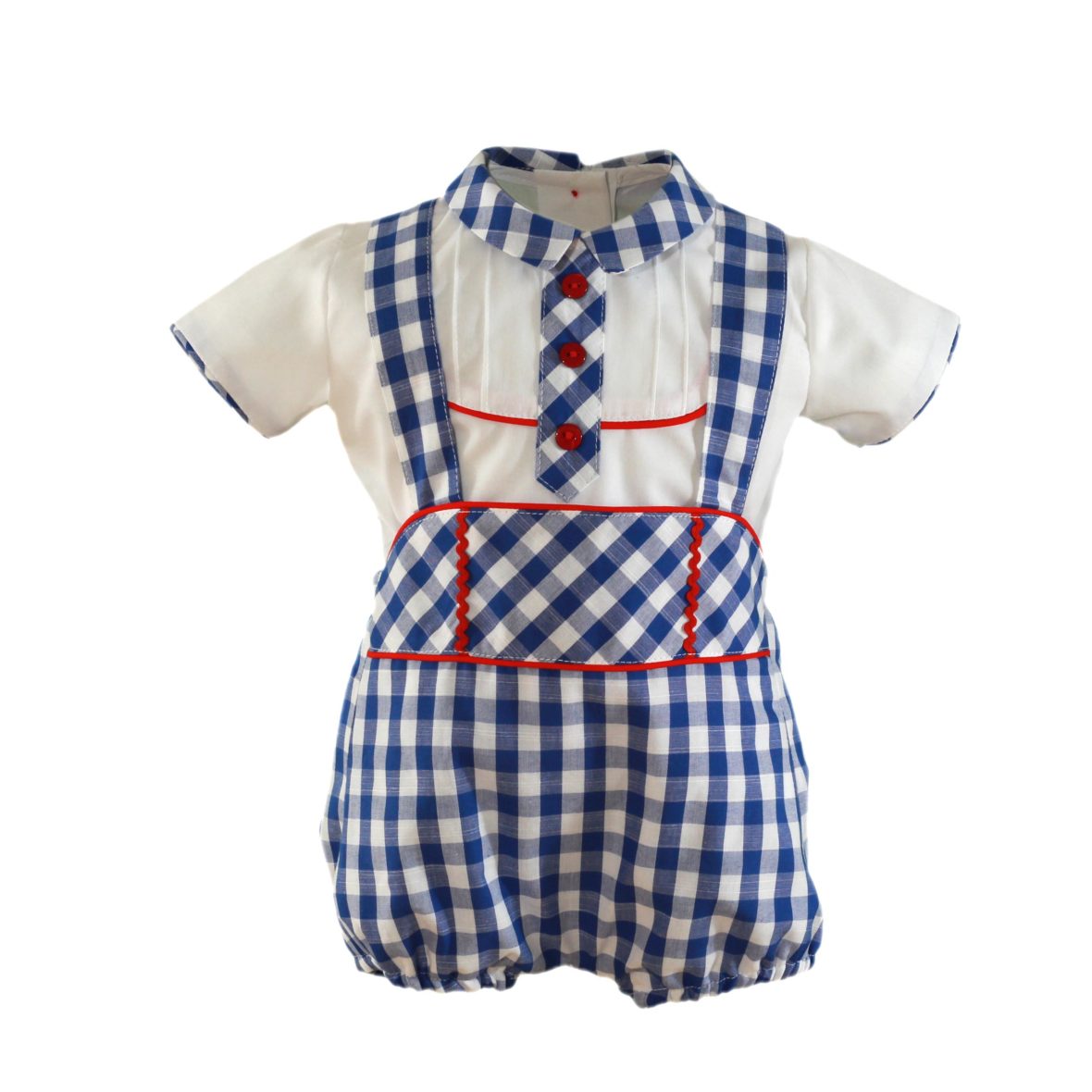 Miranda – Conjunto bebé niño a cuadros «JACOB»