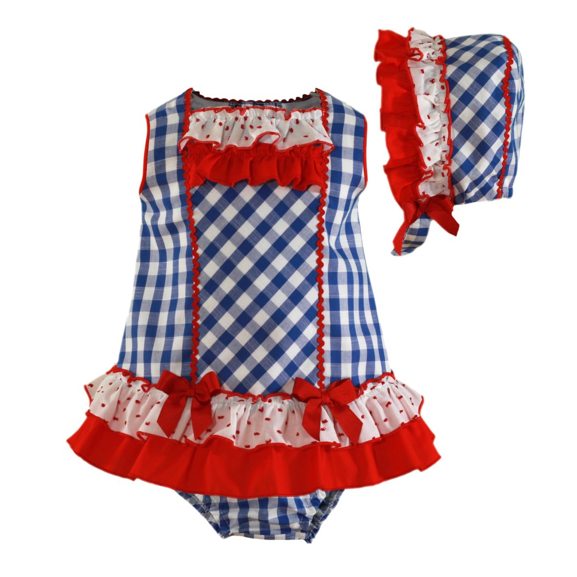 Miranda-Vestido jesusito con capota, algodón «Cataleya»