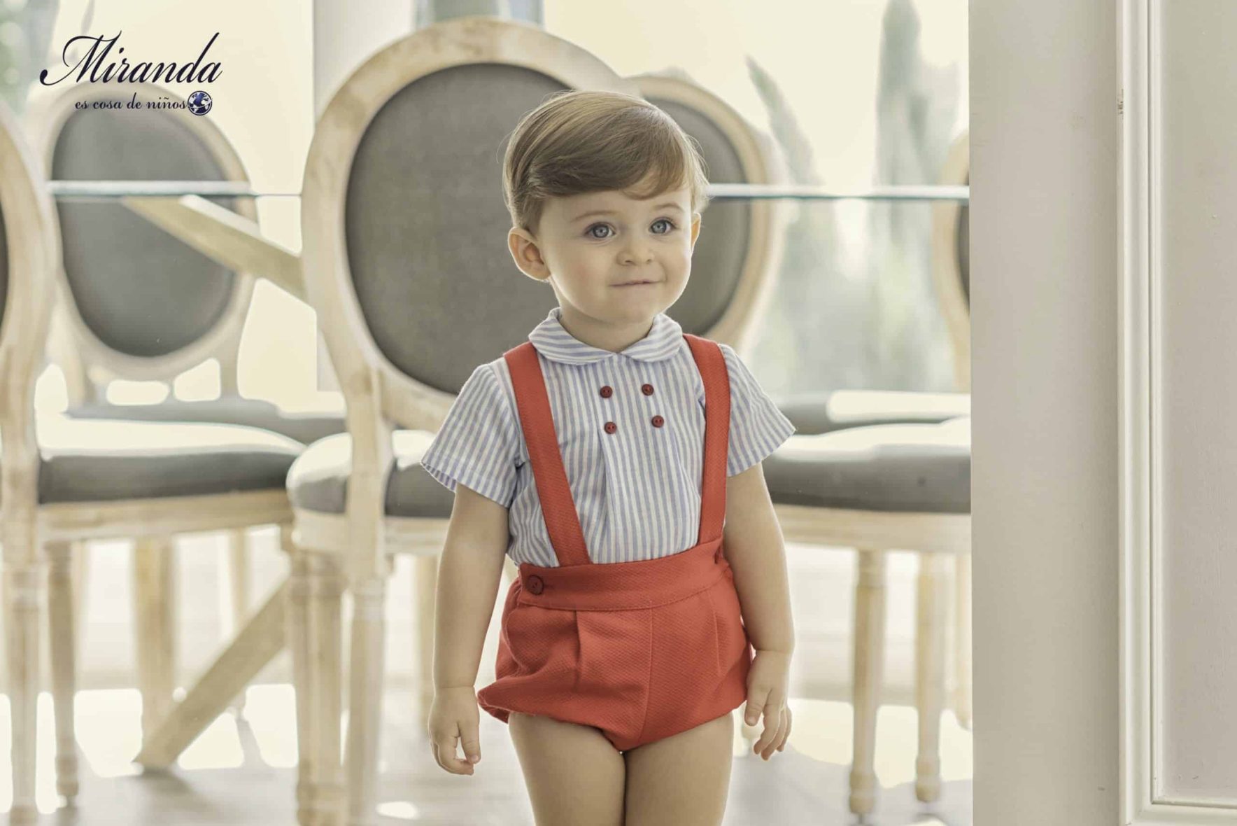 Miranda – Conjunto bebé niño camisa y peto Erick