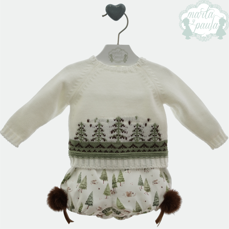 Conjunto bebé niño Marta y Paula – Familia Nina