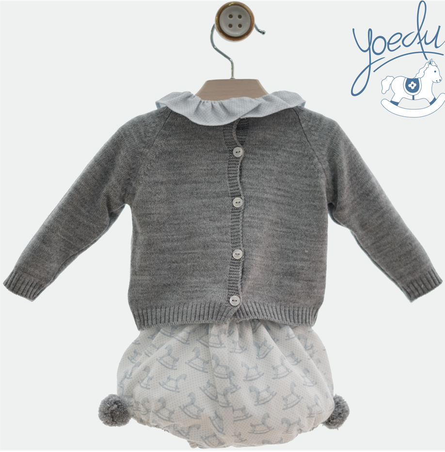 Conjunto bebé niño Yoedu tres piezas Familia Mileto t