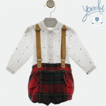 Conjunto bebé niño Yoedu con tirantes - Familia Atenas