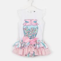 Conjunto Camiseta y braguita esponjitas de Mon Petit Bonbon