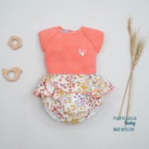 Conjunto Braga volante MC de Pangasa en coral