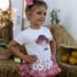 Conjunto bebé niña camiseta y braguita Familia Cerezas Pio Pio