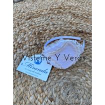 Diadema vestidos de ceremonia en blanco de Miranda verano