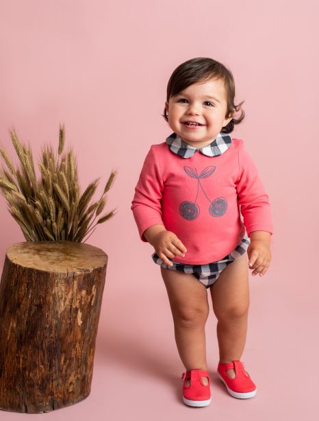 Conjunto bebé niño Colección Cerezas de Foque primavera verano