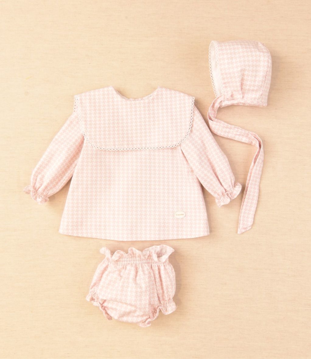 Vestido Pata de gallo bebé Cocote otoño 22 02-43006_1