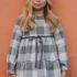 Vestido niña estampado a cuadros grises de José Varón