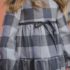 Vestido niña estampado a cuadros grises de José Varón